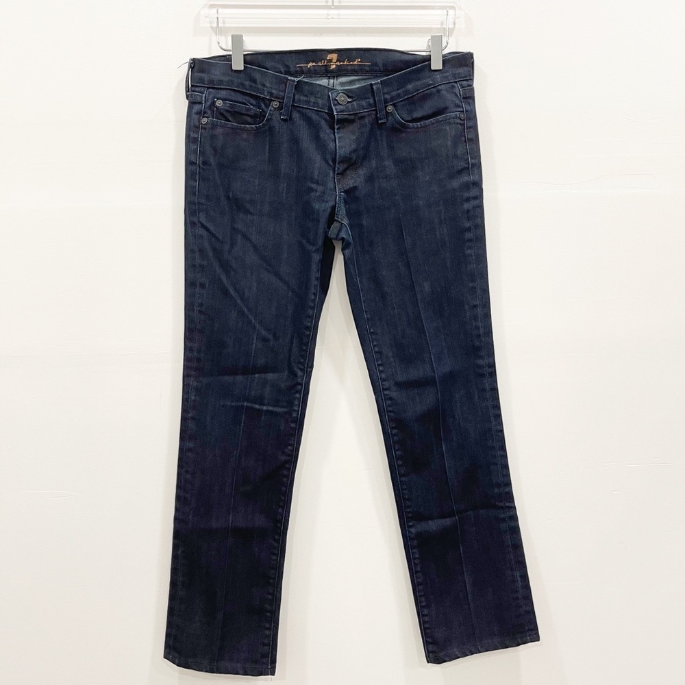 7 For All Mankind Straight Seam Front Jean Dark 30